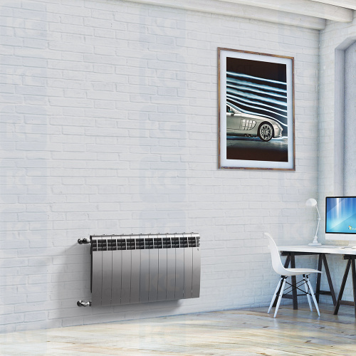 Радиатор биметаллический Royal Thermo BiLiner New Silver Satin 500/87 - 6 сек