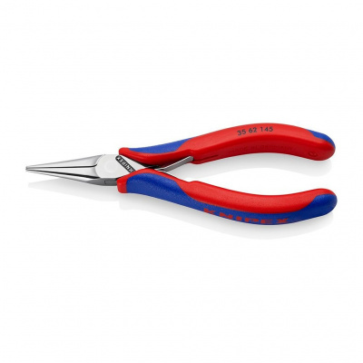 Длинногубцы KNIPEX захватные для электроники, плоскокруглые губки, 145 мм, 2-комп ручки