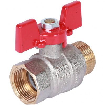 Кран шаровой ROMMER 3/4 ВН/НР, ручка бабочка