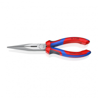 Длинногубцы KNIPEX с режущими кромками, 200 мм, фосфатированные, 2-комп ручки