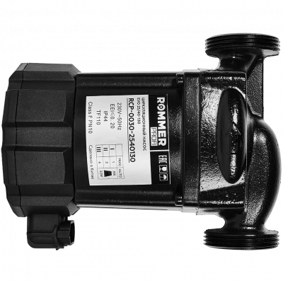 Частотный циркуляционный насос ROMMER PROFI EVO 25/40-130 с гайками и теплоизоляцией