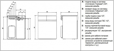 Газовый напольный котел Baxi SLIM 2.300 Fi с закрытой камерой
