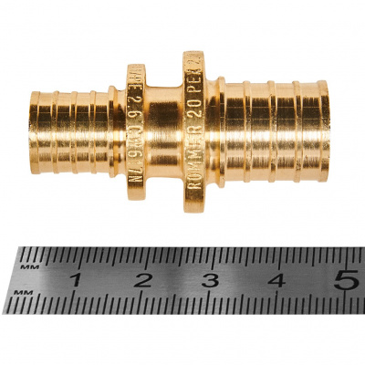 Муфта соединительная переходная ROMMER 20x16 для труб из сшитого полиэтилена аксиальный