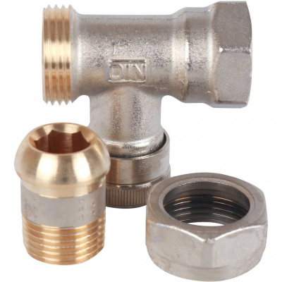 Клапан запорный Danfoss прямой никелированный RLV-15