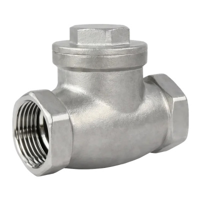 Обратный клапан NewKey муфтовый поворотный нержавеющий, AISI304 DN25 (1 ), (CF8), PN64