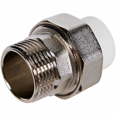 Муфта комбинированная Pro Aqua d=20-1 PP-R разъемная (американка) НР Белая