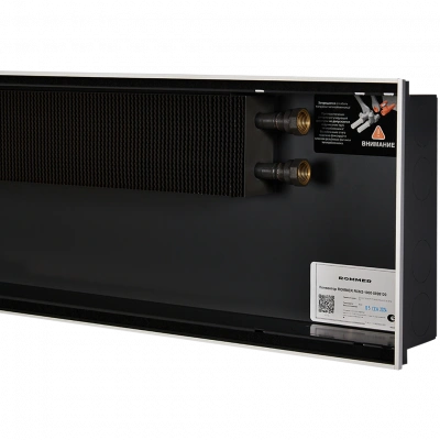 Внутрипольный конвектор ROMMER RCN2-1000 80х260х1200 (Решётка роликовая, анодированный алюминий) универсальное подключение