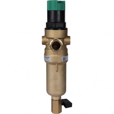 Фильтр Honeywell (Resideo Braukmann) с редуктором, на горячую воду, 100 мкм, 1/2