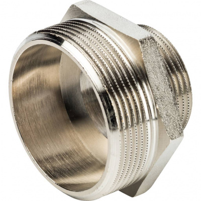 Ниппель НН STOUT переходной никелированный 2X1 1/4