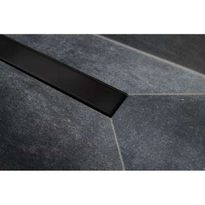 Душевой лоток BETTOSERB BETTO DRAIN Frameless Line 850 Black Matte Черный матовый/полая под плитку, без рамки