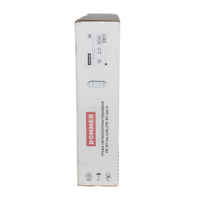 Труба металлопластиковая ROMMER PE-RT тип II/AL/PE-RT тип II 16х2,0 (бухта 200м)