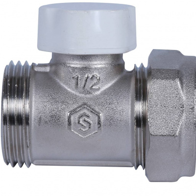 Клапан запорно-балансировочный прямой STOUT SVL 1/2 х 3/4 ЕК