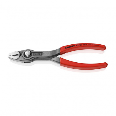 Клещи KNIPEX TwinGrip с фронтальным и боковым захватами, зев 3-16 мм, длина 150 мм, обливные ручки