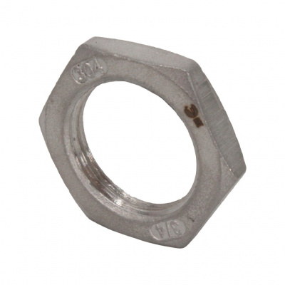Контргайка NewKey 6-гранная нержавеющая, AISI304 DN20 (3/4), (CF8), PN16