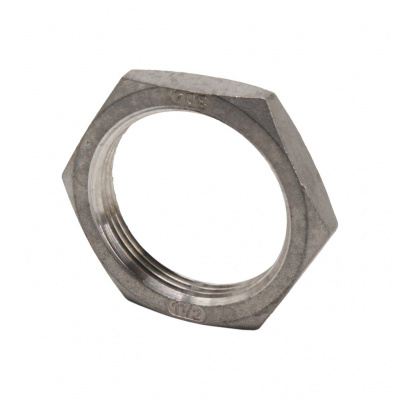 Контргайка NewKey 6-гранная нержавеющая, AISI304 DN40 (1 1/2), (CF8), PN16