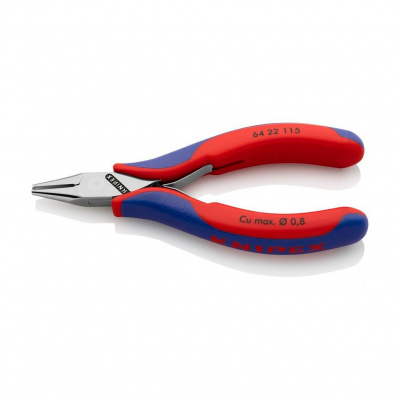 Кусачки KNIPEX торцевые для электроники, маленькая фаска, узкие губки, 115 мм, 2-комп ручки