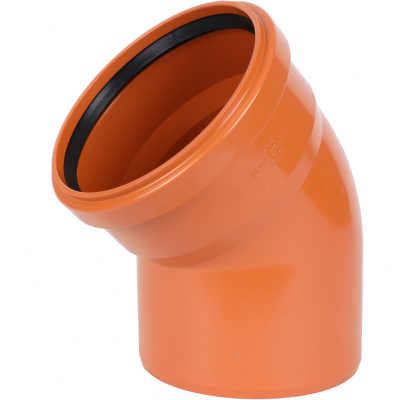 Отвод Sinikon D160x45° для наружной канализации