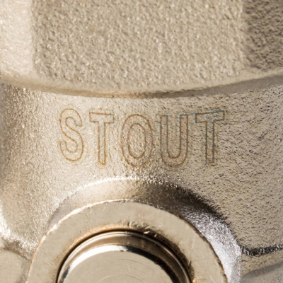 Узел нижнего подключения радиатора STOUT для двухтрубной системы, угловой 3/4''