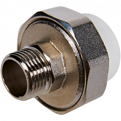 Муфта комбинированная Pro Aqua d=25-1/2 PP-R разъемная (американка) НР Белая