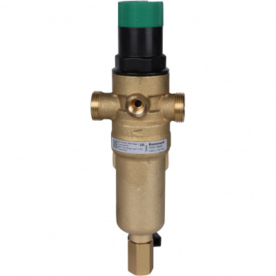 Фильтр Honeywell (Resideo Braukmann) с редуктором, на горячую воду, 100 мкм, 1/2