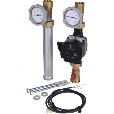 Насосная группа Meibes поколение 8, UK с нас. Grundfos UPM3 Hybrid 25-70* , прямой контур, 1