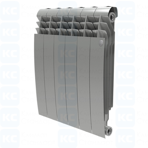 Радиатор биметаллический Royal Thermo BiLiner New Silver Satin 500/87 - 6 сек