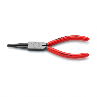 Круглогубцы KNIPEX, губки без насечек 41 мм, длина 160 мм, фосфатированные, обливные ручки