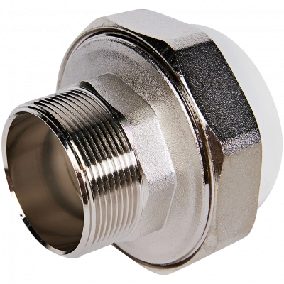 Муфта комбинированная Pro Aqua d=63-2 PP-R разъемная (американка) НР Белая