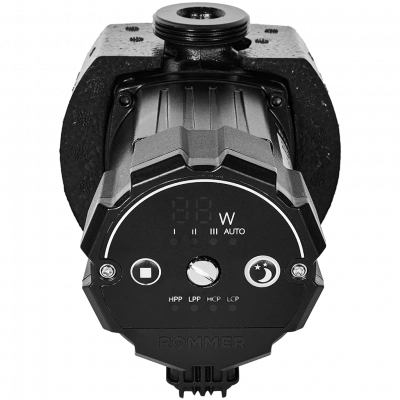 Частотный циркуляционный насос ROMMER PROFI EVO 25/40-130 с гайками и теплоизоляцией