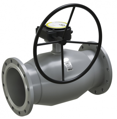 Кран шаровой LD КШЦФР Regula из стали 20 Ду300/250 Ру1,6 с редуктором