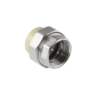 Муфта комбинированная Pro Aqua d=20-3/4 PP-R разъемная (американка) ВР Серая