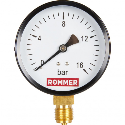 Манометр радиальный ROMMER 100 мм 1/2