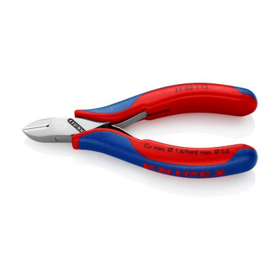 Бокорезы KNIPEX для электроники, округлая головка, 115 мм, 2-комп ручки