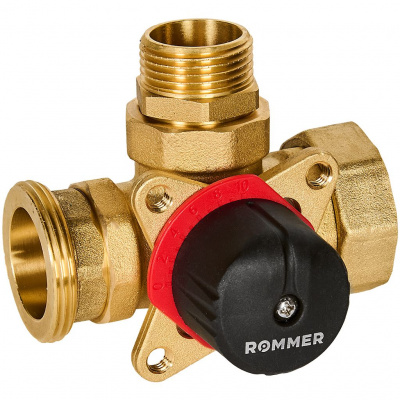 Насосная группа ROMMER RDG-2003 с 3-х ходовым приводным смесителем 1 без насоса, в теплоизоляции
