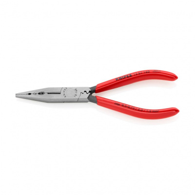 Плоскогубцы электрика KNIPEX для монтажа проводов, 160 мм, фосфатированные, обливные ручки