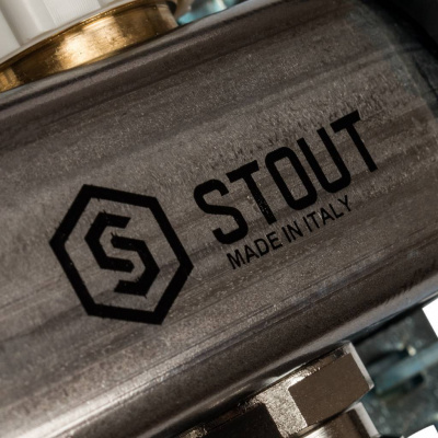 Коллектор из нержавеющей стали с расходомерами STOUT 4 выхода