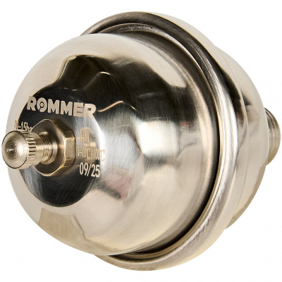 Компенсатор гидроудара ROMMER мембранный, нар.р., 1/2 , никель