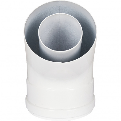 Отвод 45° традиционный коаксиальный ROMMER D60(п-м)/100(п-м)