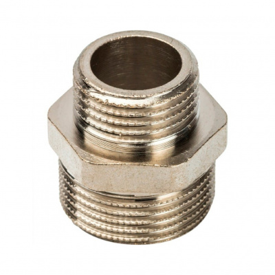 Ниппель НН STOUT переходной никелированный 1/4X1/8