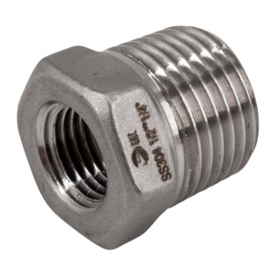 Футорка NewKey нержавеющая, AISI304 DN15xDN 8 (1/2x1/4), (CF8), PN16