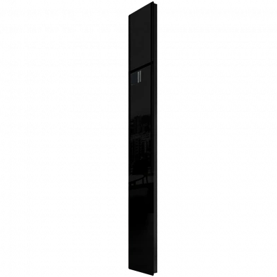 Дизайн-конвектор STOUT LUNA 225x1800 прав 1.25 кВт шнур Glass RAL9005 BI