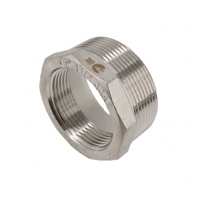 Футорка NewKey нержавеющая, AISI304 DN50xDN40 (2'x1 1/2), (CF8), PN16