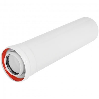 Удлинитель дымохода конденсационный коаксиальный ROMMER D80(п-м)/125(м-п), L500