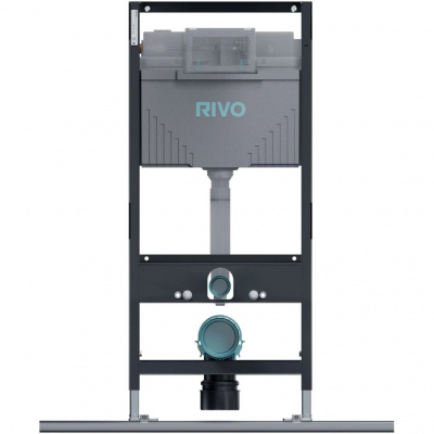Инсталляция для унитаза со сливным баком RIVO Set A + Панель смыва RIVO Touch Neo Белый глянцевый