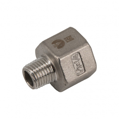 Футорка NewKey обратная нержавеющая, AISI304 DN15xDN 8 (1/2x1/4), (CF8), PN16