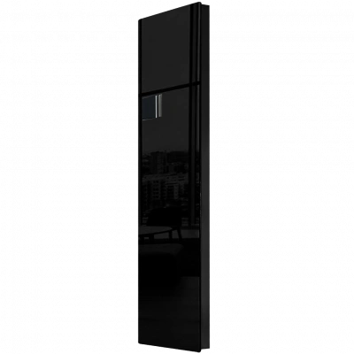 Дизайн-конвектор STOUT LUNA 400x1200 прав 1.4 кВт шнур Glass RAL9005 BI