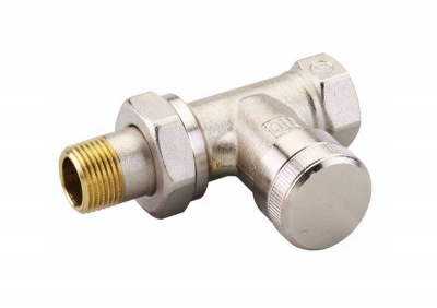 Клапан запорный угловой никелированный Danfoss RLV-15