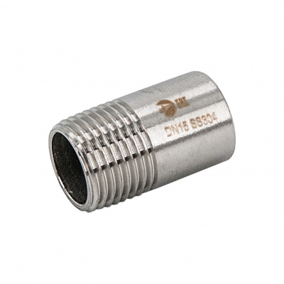 Ниппель NewKey приварной нержавеющий, AISI304 DN15 (1/2), (CF8), PN16
