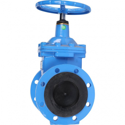 Задвижка с обрезиненным клином фланцевая Tecofi VOC4241C Ду 125 Ру16, со штурвалом