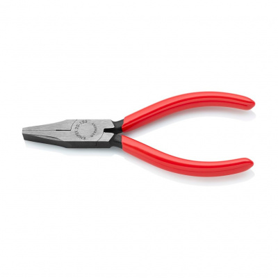 Плоскогубцы KNIPEX тупоносые, рифлённые губки 27 мм, длина 125 мм, фосфатированные, обливные ручки